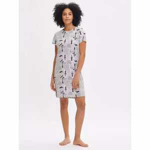 Nanso big shirt Luna 28778 0602 grå/ljuslila