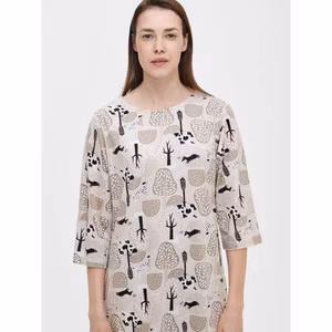 Nanso långt nattlinne Luna 28780 9641 beige