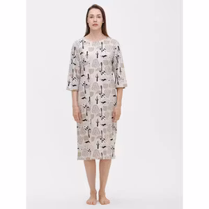 Nanso långt nattlinne Luna 28780 9641 beige
