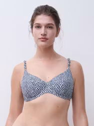 Femilet bikinibh fylld Tidra FS5350 A45 Blue Reptile