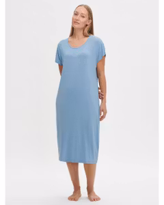 Nanso big shirt lång Hento 26682 / 2135 dimblå