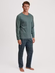 Calida herrpyjamas lång Relax Streamline 46382 / 549 dark glen