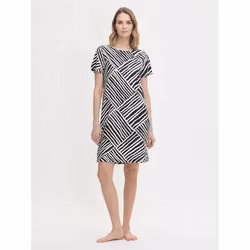 Nanso nattlinne bigshirt Kaisli 29038 svart / vit 1576