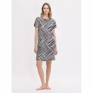 Nanso nattlinne bigshirt Kaisli 29038 svart / vit 1576