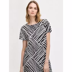 Nanso nattlinne bigshirt Kaisli 29038 svart / vit 1576