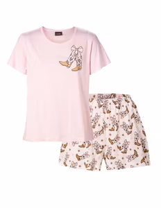 Trofé pyjamas kort 65236 rosa cowboy