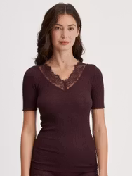 Calida Topp Silky Wool Joy 14052 / black cherry