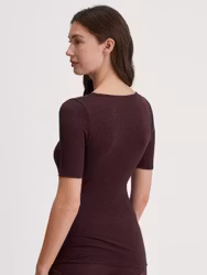 Calida Topp Silky Wool Joy 14052 / black cherry