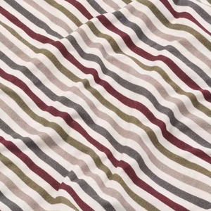 Lady Avenue nattlinne Bamboo 79-2490 Oliv/plum randigt 1076