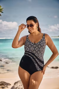 Anita baddräkt Luella 7317 420 svart/guld