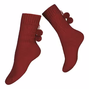 Vogue Miriam Wool socka 96257 7007 cranberry