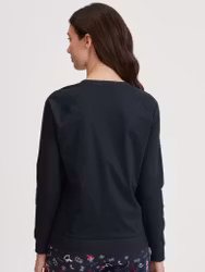 Calida topp i bomull lång ärm Favourites Universe 15453 / 479 dark sapphire