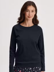 Calida topp i bomull lång ärm Favourites Universe 15453 / 479 dark sapphire