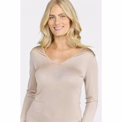 Damella topp Jolene stickat siden 37103 / 130 nougat