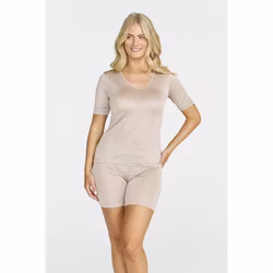 Damella t-shirt Jolene stickat siden 37102 / 130 nougat