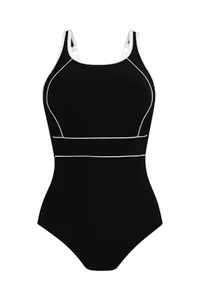 Anita baddräkt Colina 6251 svart/vit (protesfickor)