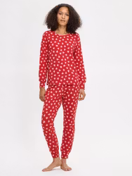Nanso pyjamas Amor 29219 / 6533 rosa hjärtan
