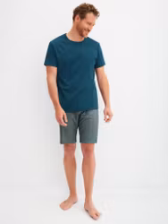 Calida pyjamas Relax Streamline 46082 559 deep petrol