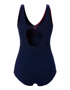 Trofé klorresistent baddräkt 82139 / 7945 marin/röd