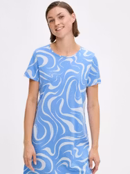 Nanso nattlinne bigshirt Vesi 29298 blå 2480