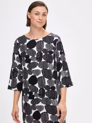 Nanso långt nattlinne Kummeli 29301 / 1437 svart/vit