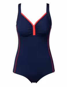 Trofé klorresistent baddräkt 82190 / 7945 marin/röd