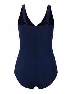 Trofé baddräkt Madeira klortålig 84101 / 7945 marin/röd