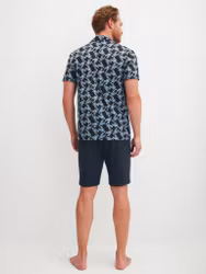 Calida pyjamas Relax Imprint 2 47488 / 479 dark sapphire