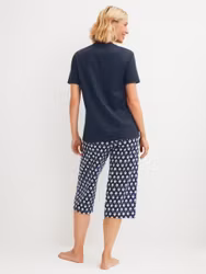 Calida 3/4 pyjamas Daylight Dreams 44957 488 peacoat blue