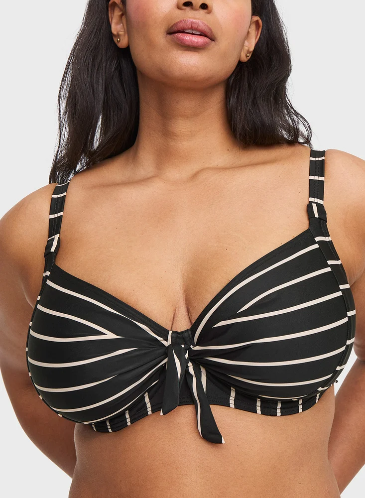 Swegmark Bahamas bikinibh 100206 / 9251 svart/beige randig