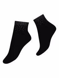 Vogue bamboo låg ankelsocka Aurelia 96833 med stenar svart