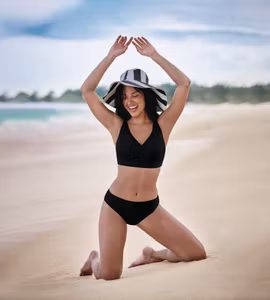 Anita Essential bikinibh lätt vadderad 8414-1/ 001 svart