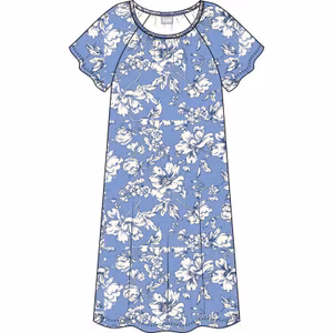 Trofé nattlinne kort ärm 66109 7300 blå