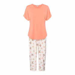 Lady Avenue 3/4 pyjamas Bamboo 62-415 desert butterfly
