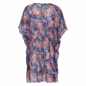 Damella strandponcho 35513 marin/aprikos