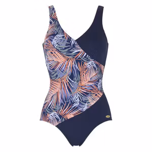Damella baddräkt Julia med drappering 35512 049 multicolor