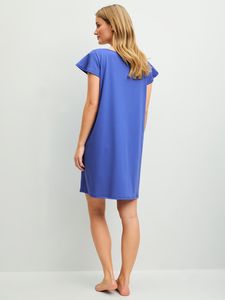 Calida nattlinne Flower Dreams 30006 465 deep cobalt