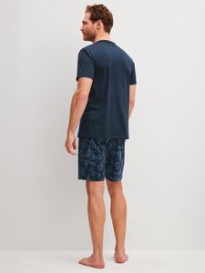 Calida herrpyjamas kort Relax Streamline 46186 359 night shadow