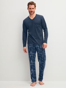 Calida herrpyjamas lång Relax Streamline 46287 359 night shadow