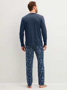 Calida herrpyjamas lång Relax Streamline 46287 359 night shadow