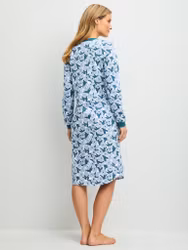 Calida nattlinne Midnight Flowers 32958 / 520 dark petrol