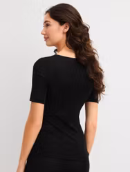 Calida True Confidence topp i ull och silke 14135 / 996 svart