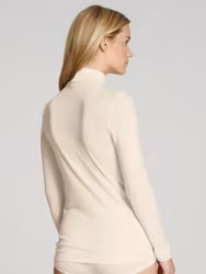 Calida True Confidence polotröja i ull och silke 15434 / 094 pearl cream