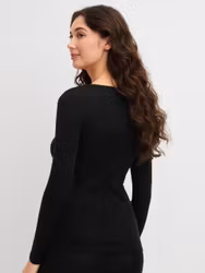 Calida True Confidence topp i ull och silke 15530 / 996 svart