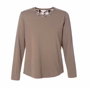 Lady Avenue pyjamas bomullsflanell 66740 taupe stone 2700