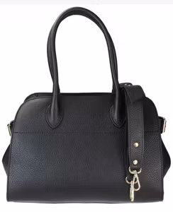 Skulderveske i ekte italiensk skinn med avtagbar rem