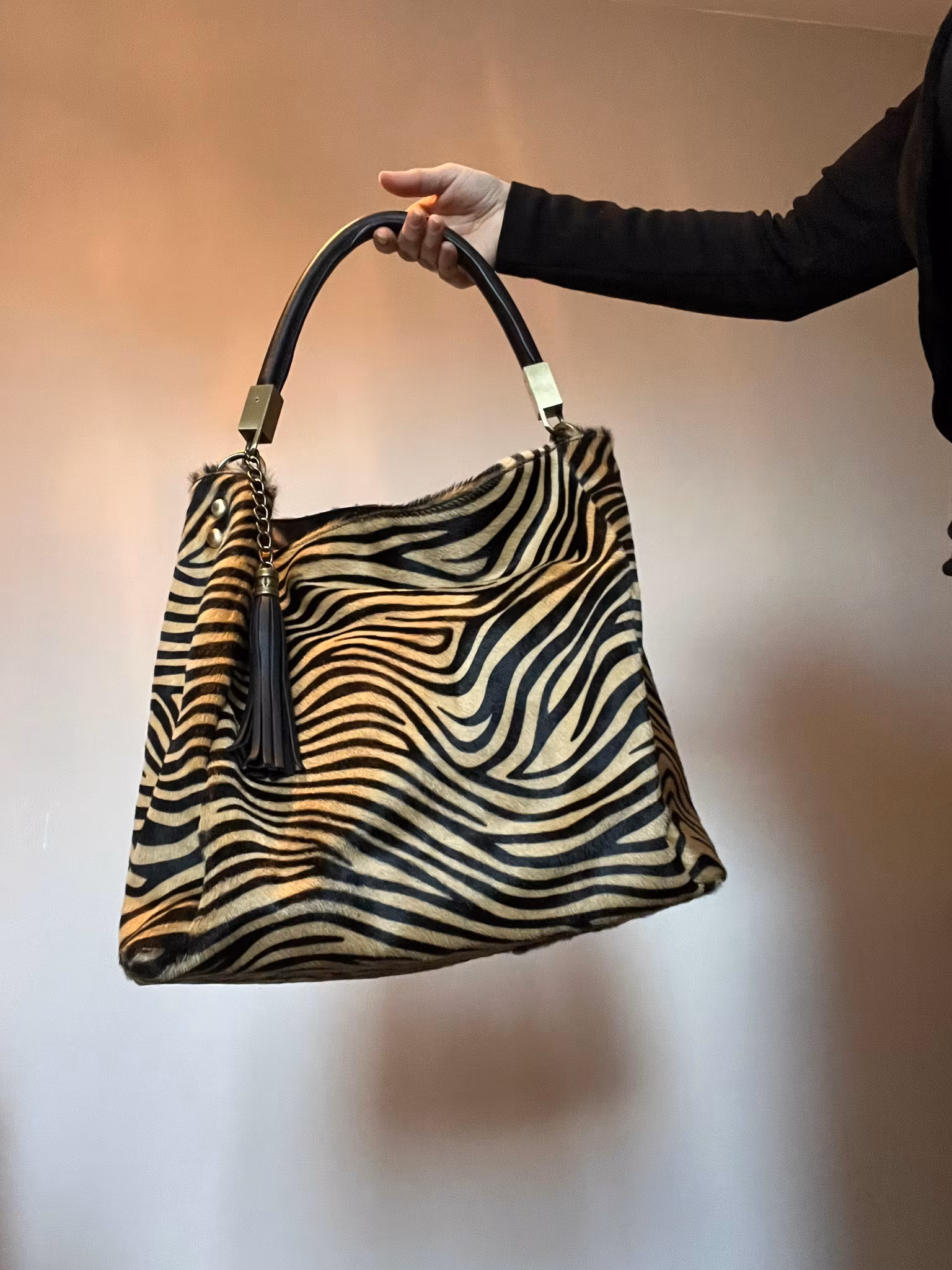 Elegant skulderveske i cavallino