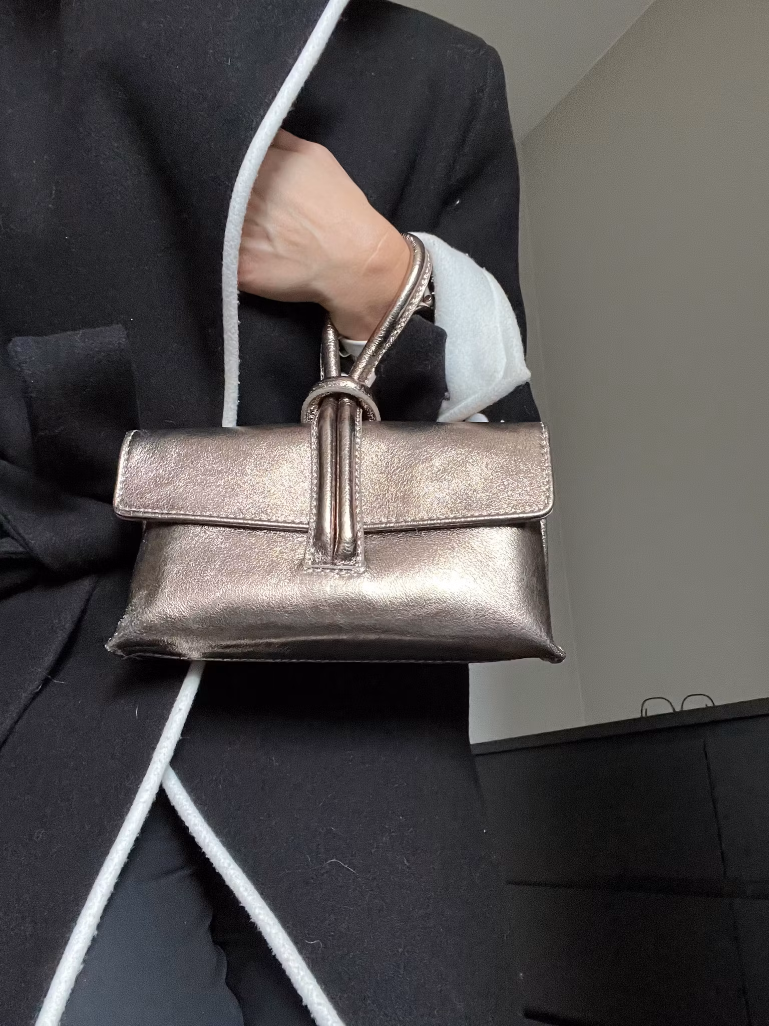 Clutch i laminert skinn - 3 varianter