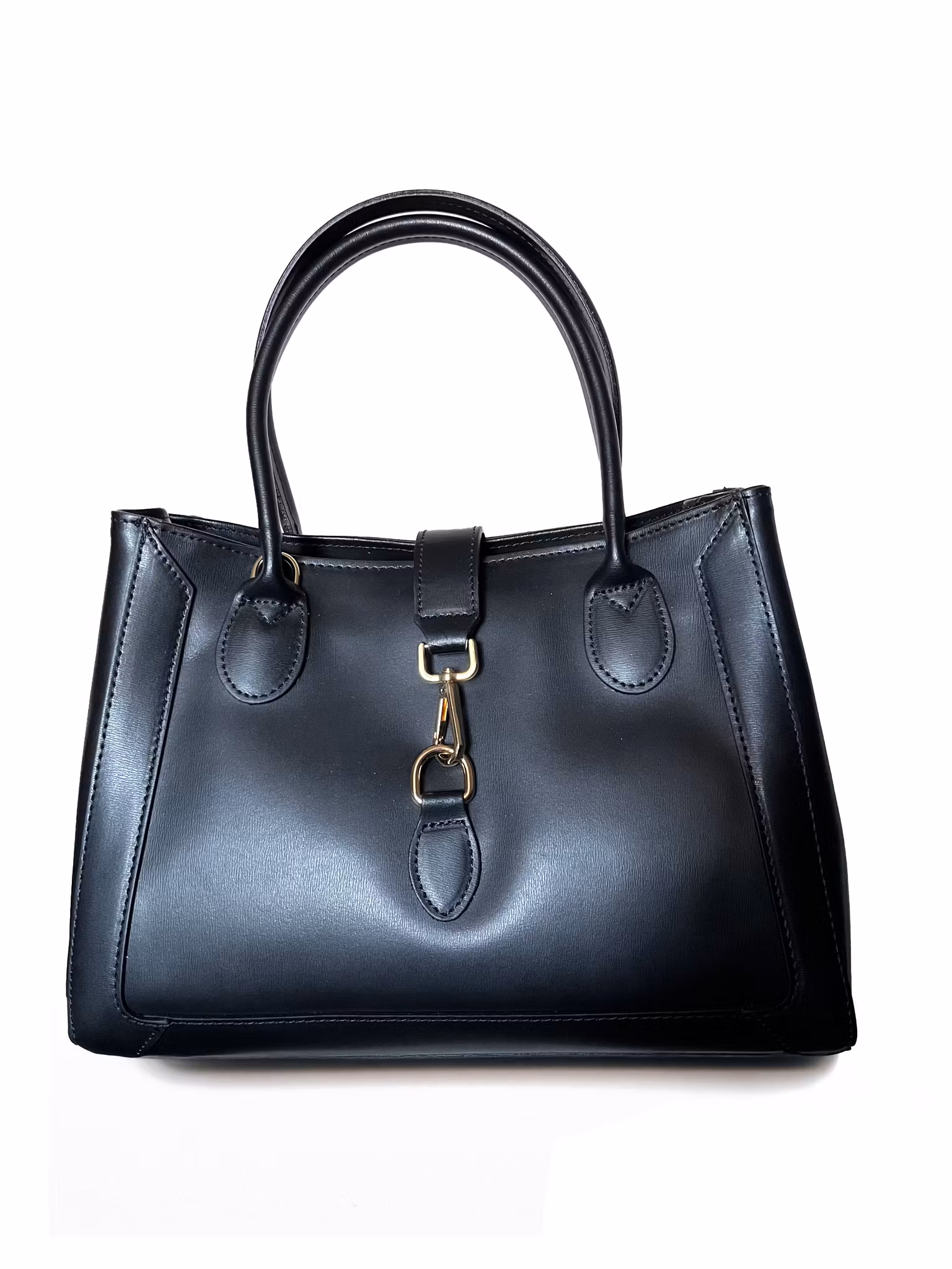 Jobbveske i ekte italiensk skinn med avtagbar rem -  3 varianter