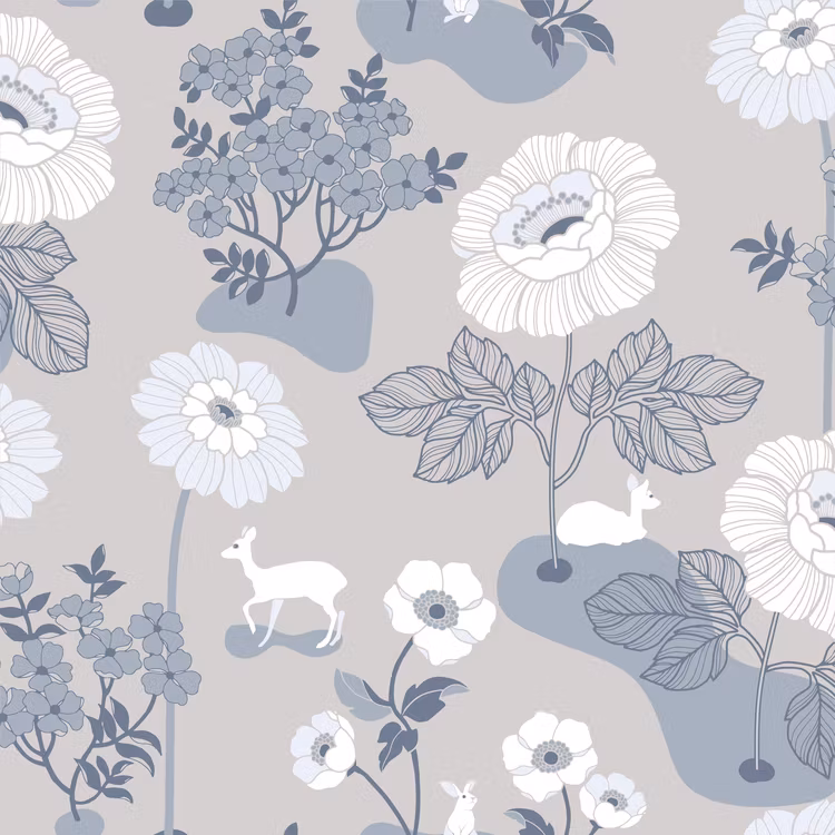 Blomsteräng Grå
